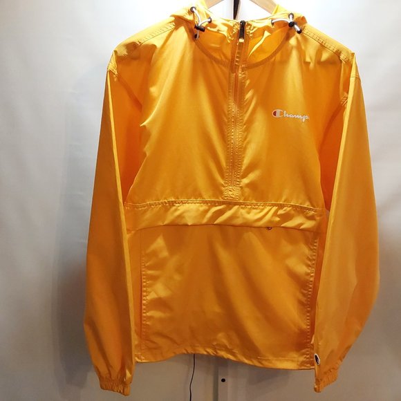 Champion YellowI Wind Breaker Women's Size Small Half Zip - Picture 1 of 5